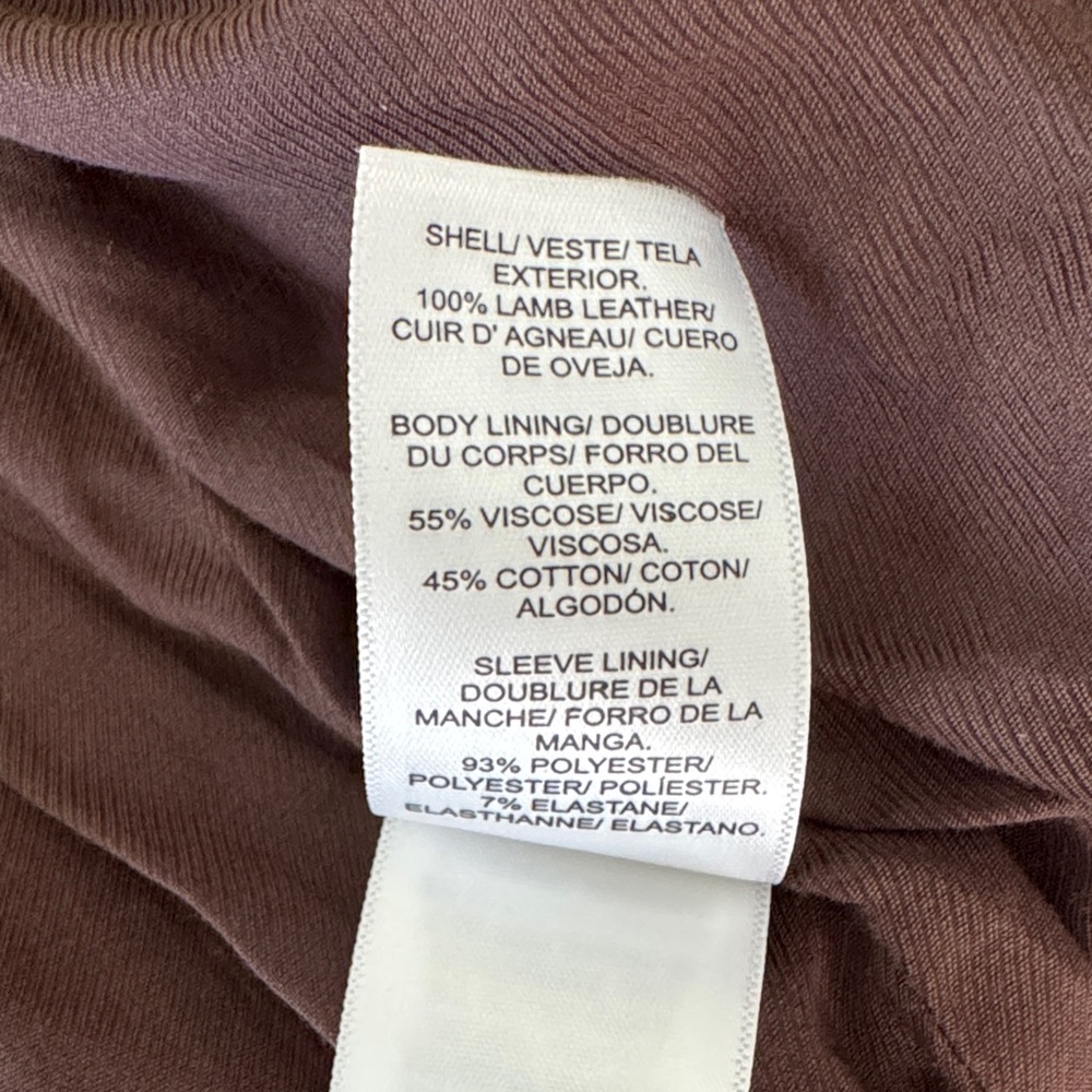 Lucky Brand Classic Moto Lamb Leather Jacket - Picture 12 of 13